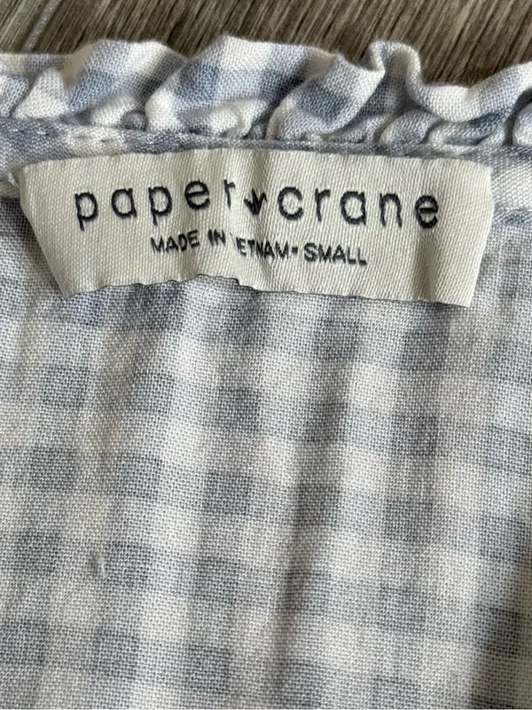 Paper Crane Gingham Crop Top Size Small Preppy Coquette Boho Twee Dainty - Image 9