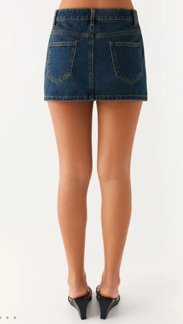 Peppermayo maysa low rise denim mini skirt - Image 2