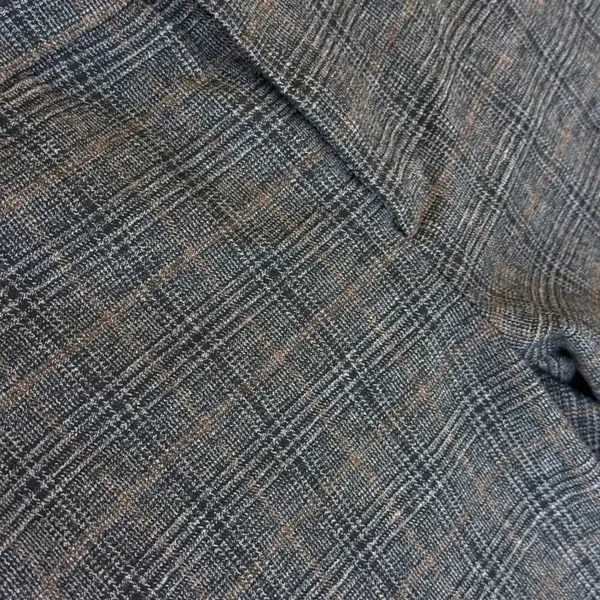 Zara Woman Gray Brown Plaid Glen Check Slim Fit Dress‎ Pants Size 2 - Image 12