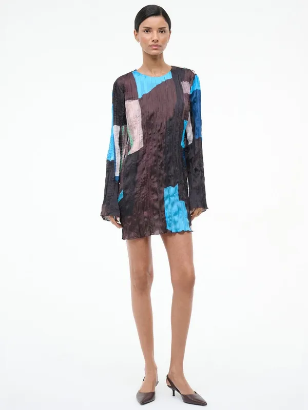 Staud Kona Dress in Blue Prism M - Image 9