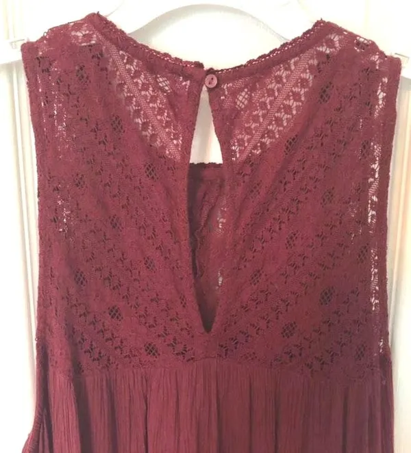American Eagle Red Lace Tank - Image 3