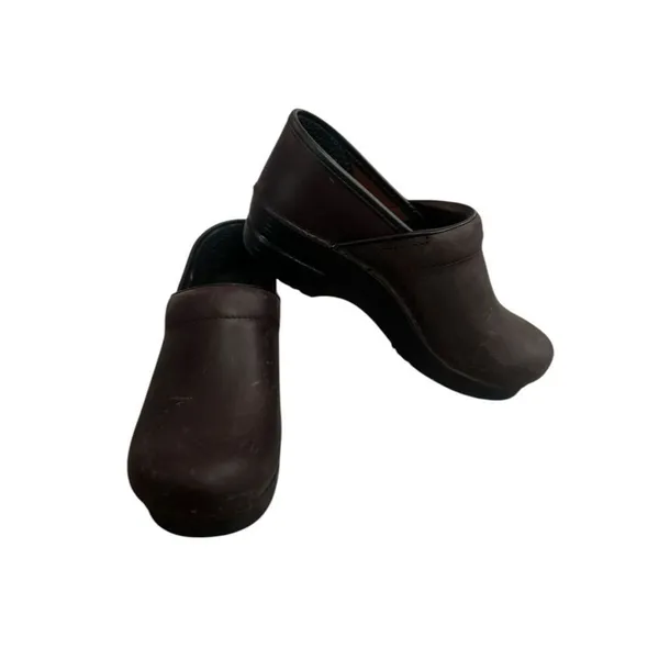 Dansko Professional Antique Brown Oiled Clog 38 - Image 4