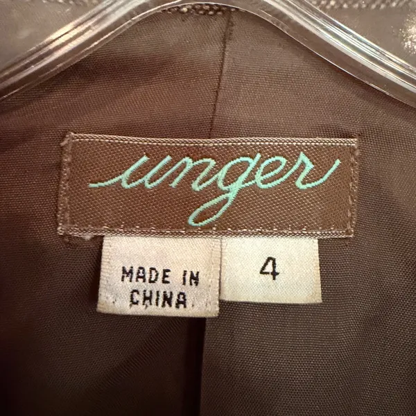 Kay Unger Vintage Coquette Girl Blazer Women's 4‎ Brown Tweed Career Boho Dainty - Image 6