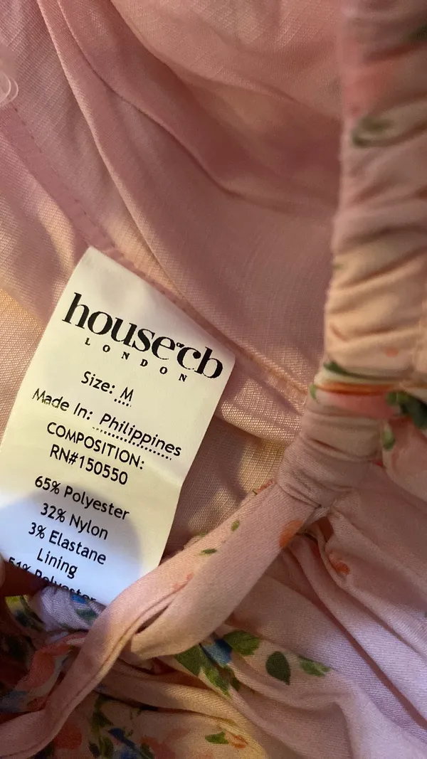 House Of CB Henrietta Shirred Bralette Top Size M - Image 7