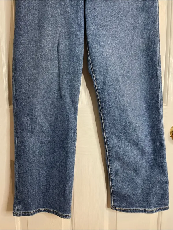Levi's Women's Ribcage Straight Ankle Blue Denim Jeans Size 28 Buttonfly boho - Image 3