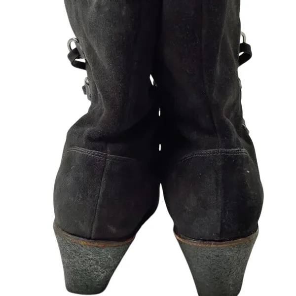 BlackWedge mid calf Boots by Cole Haan Size 11 - Image 4