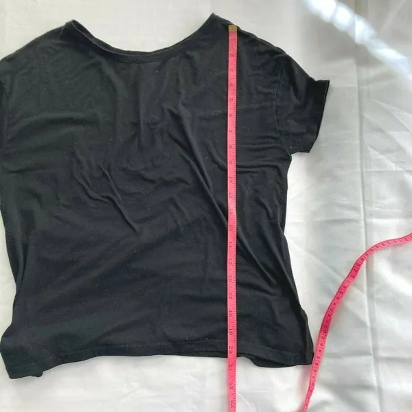 Athleta Top‎ Black plain Tee Shirt Short Sleeve XS - Image 7