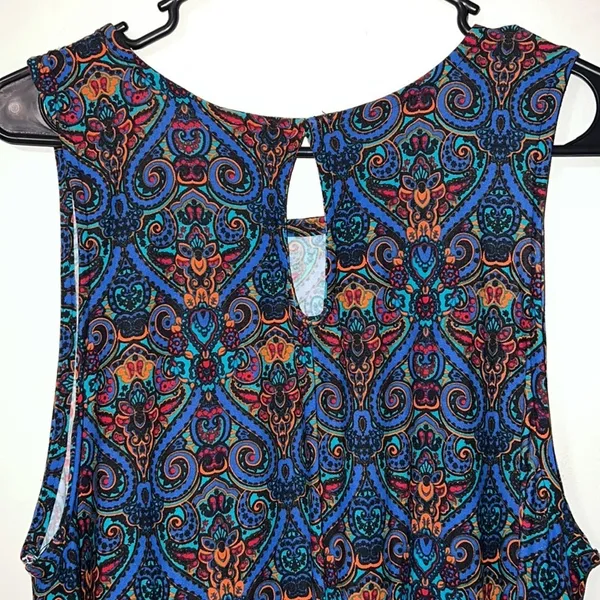 New Directions womens dress large sleeveless keyhole back geometric print comfy - Image 5