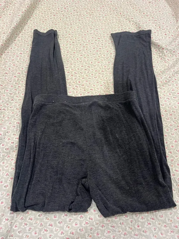 Black Lounge Yoga Pants with Small Hip Logo - Image 5
