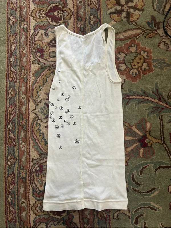 Juicy Couture Pam & Gela Peace Yoga Sleeveless Tank Top Women's Petite Small - Image 8