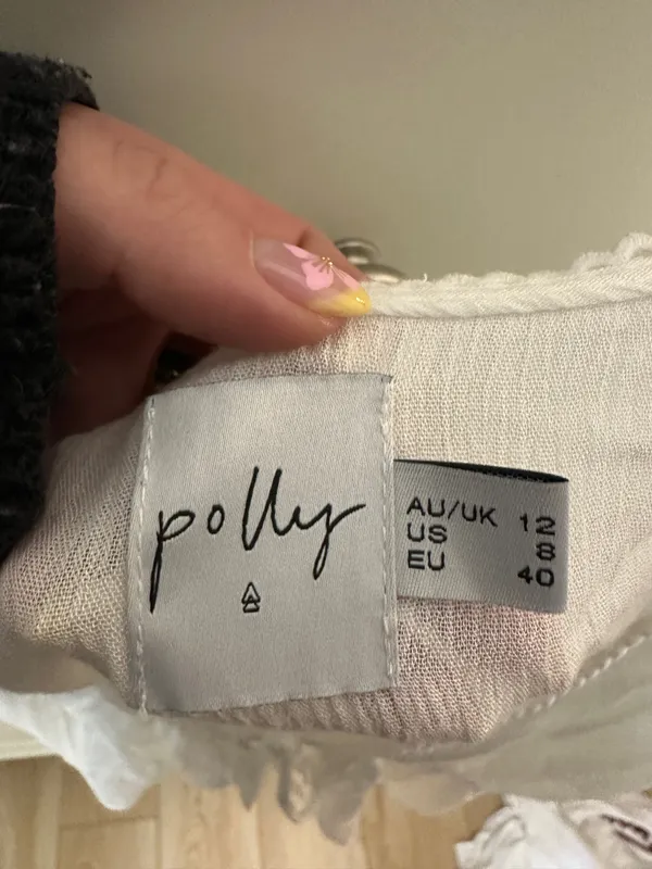Princess Polly Top White Long Sleeve - Image 2