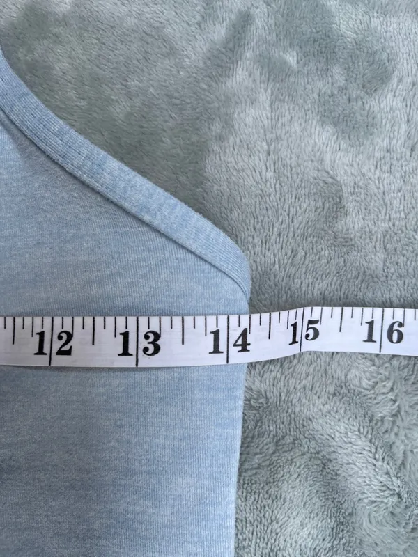 Lululemon Power Y Tank Heathered Blue Cast Women's yoga Pilates gym training - Image 8