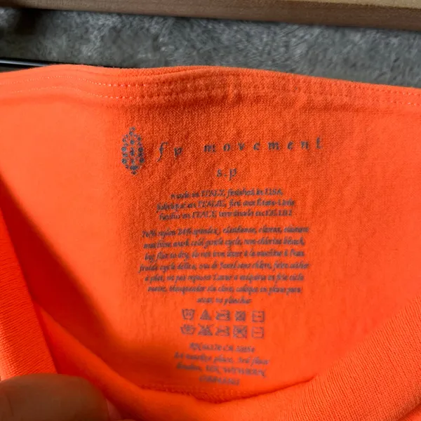 Free People Movement Ecology‎ Leggings Orange Mango Size Small Athleisure - Image 6