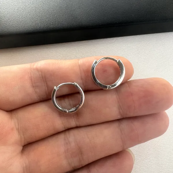 15mm Small Silver Hoop Earrings for Men Women Streetwear Unisex Style - Image 5