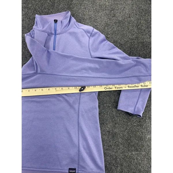 Patagonia Capilene Midweight 1/4 Zip Women’s XS Purple Baselayer Pullover - Image 7