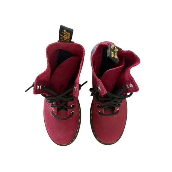 Dr Martens 1460 Pascal Combat Boots Red Cherry Glitter Womens Size 7 - Image 9