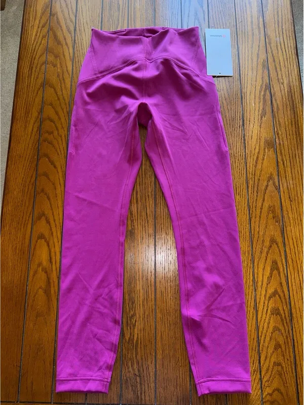 Lululemon Instill High Rise 25” Magenta Purple Size 4 NWT - Image 3