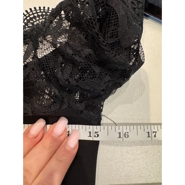 NWT BB Dakota Black Lace Trim Off Shoulder Cocktail Dress Size 2 Dark Fi‎ - Image 5