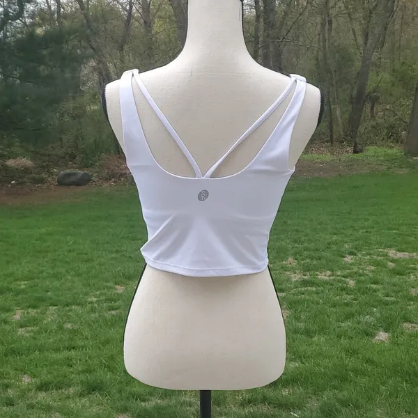 SIORO High Impact Strappy Crop Top Sports Bra - Image 3