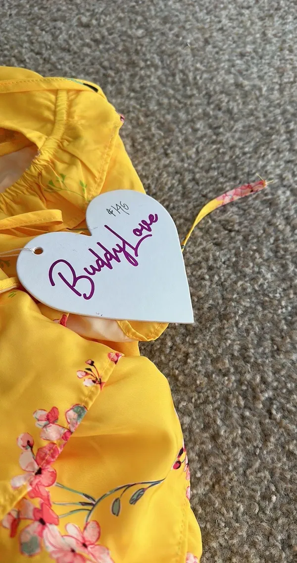 BuddyLove Yellow Tiered Maxi Dress - Image 3