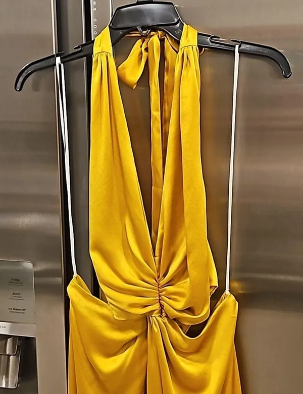 💕REFORMATION💕 Nerida Silk Dress ~ Tumeric 10 NWT - Image 12