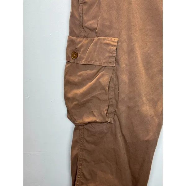 FRAME Cargo Pants Women 31 Washed Latte Straight Leg Utility RUSPT586 - Image 6