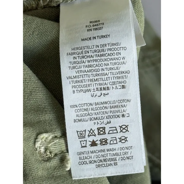 Boden Cargo Trousers Pants Size 10‎ Olive Green Patch Pockets High Waist - Image 5