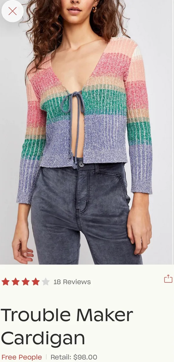 Free People Trouble maker Cardigan - Image 2