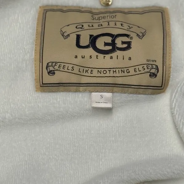 UGG Australia Duffield II Robe White Women's Small - Image 9