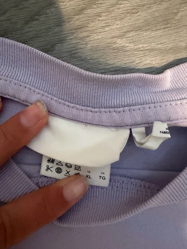 Oversized Men’s Shirt Purple Size XL - Image 3