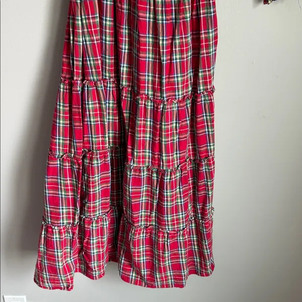 Hill House Red Tartan Nesli Nap Dress XS - Image 6