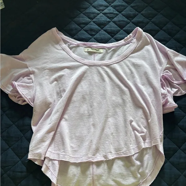 Free People Light Purple Crop Top - Image 2