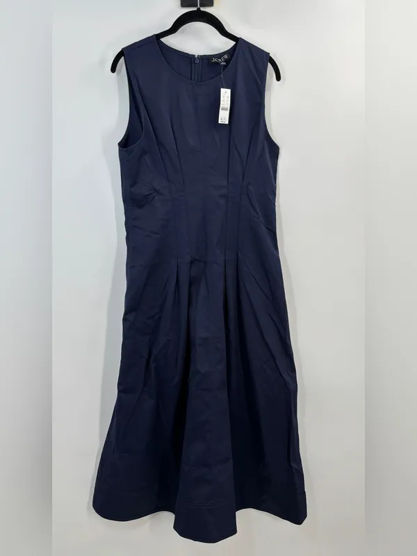 J.Crew Pintuck midi dress in stretch twill - Image 5