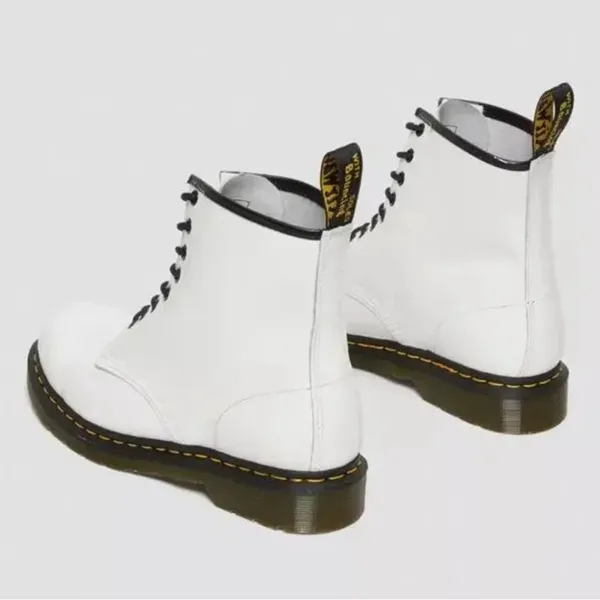DR. MARTENS White Combat Boots - Image 2
