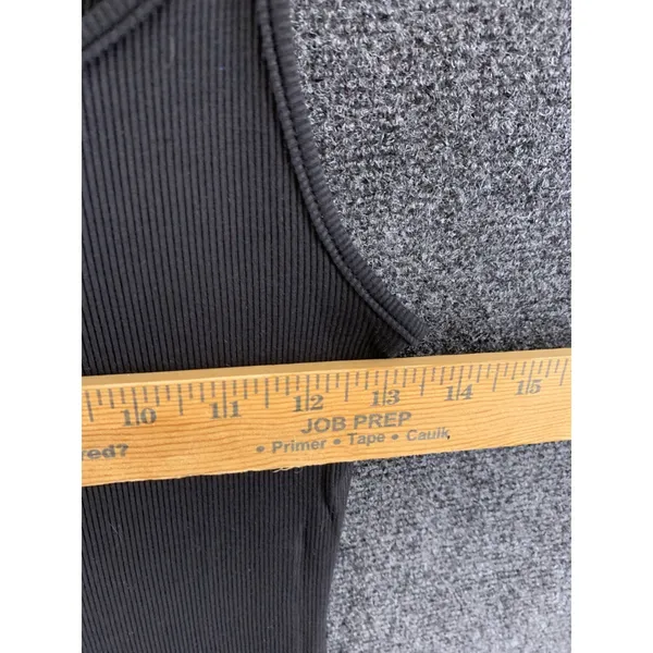 REORIA Women's Black Ribbed Mini Bodycon Dress Spaghetti Strap Size M NWT - Image 6