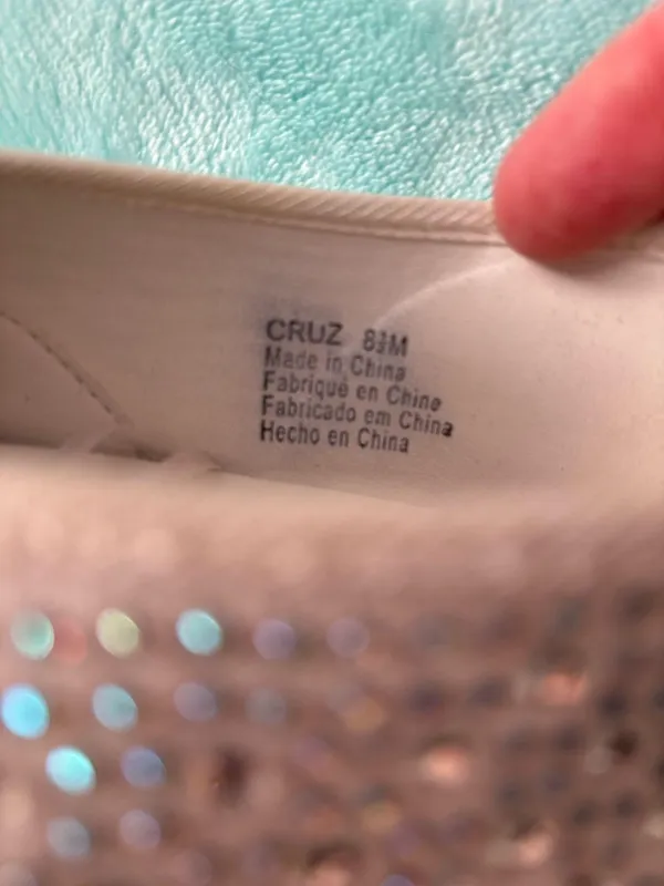 David's Bridal Sparkly Sequin Sneakers - Image 4