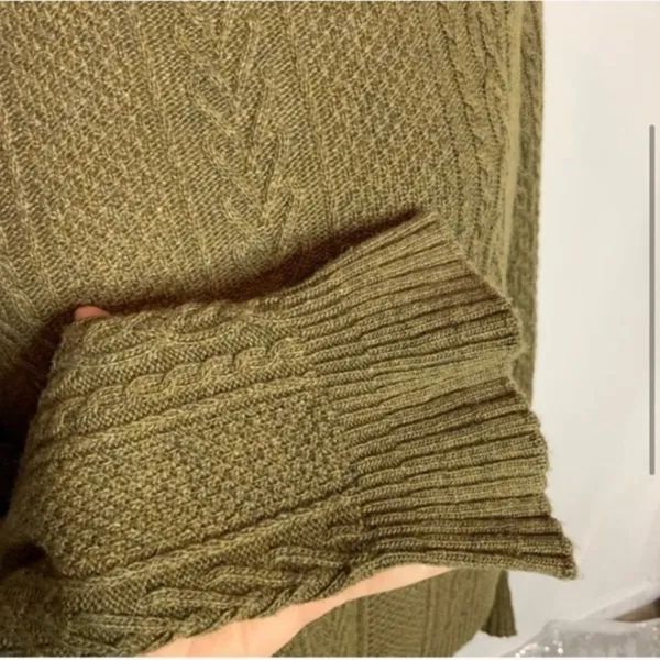 J. Crew‎ flared sleeve cable knit sweater - Image 4