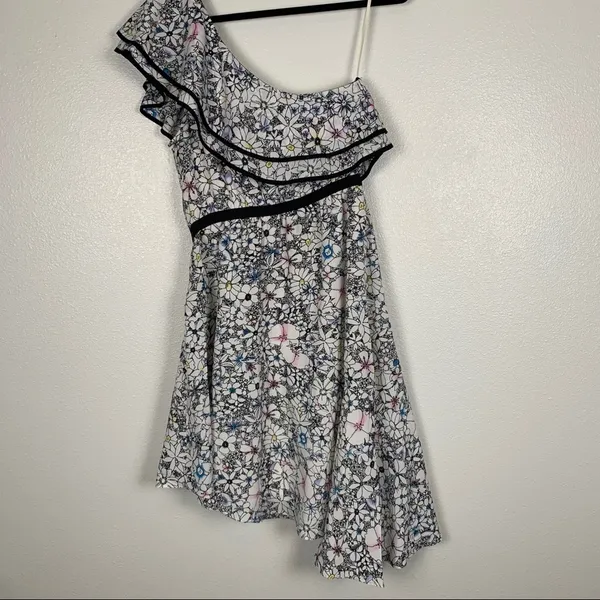Likely Contour Daisy Delbarton One Shoulder‎ Dress Floral 6 NWT - Image 9