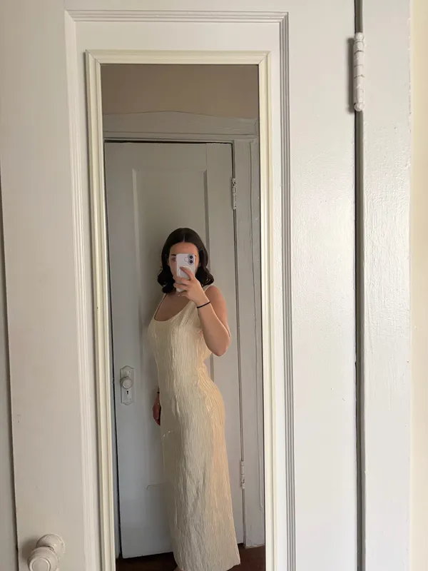 Meshki Theia Plisse Maxi Dress - Image 3