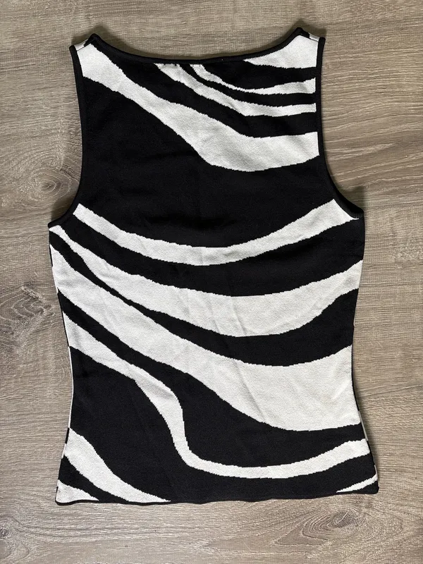 Boat Neck Patterned Top Multiple - Image 2