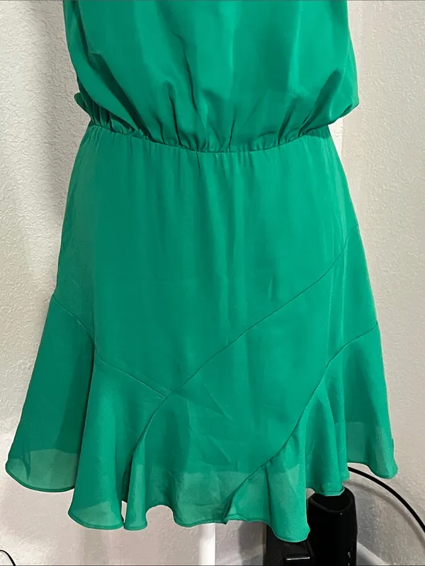 DO+BE Emerald Green Halter Mini Dress - Image 2