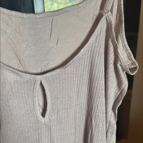 NIP Victoria’s Secret Taupe Ribbed Slip Dress Mini Chemise Size Large - Image 6