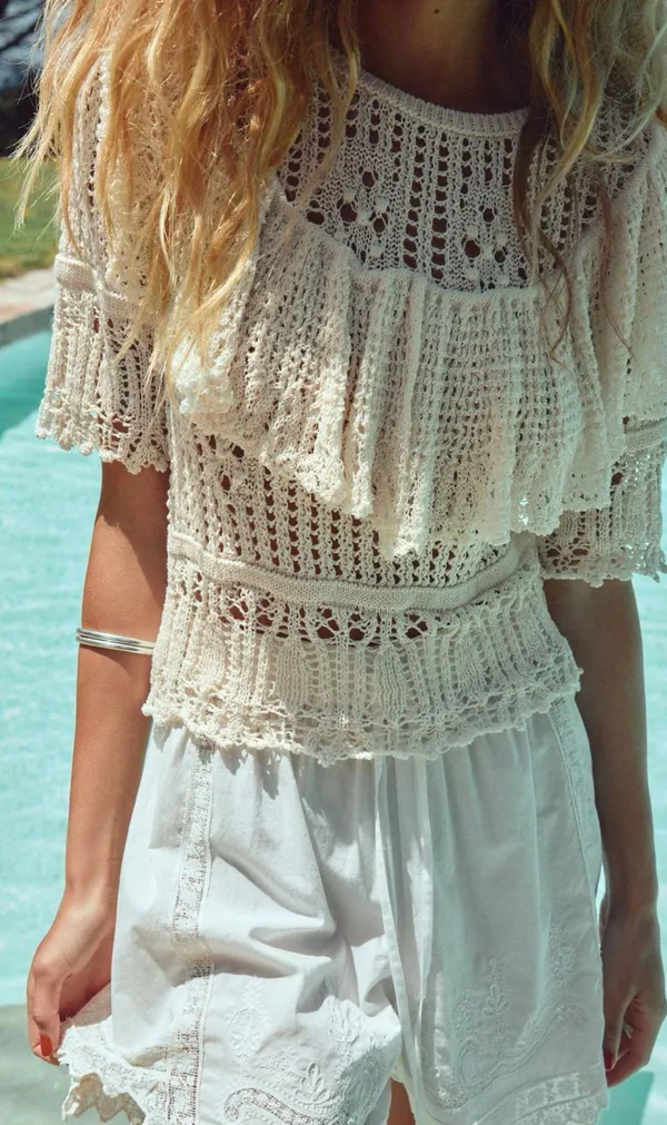 Bohemian Crochet Top - Image 3