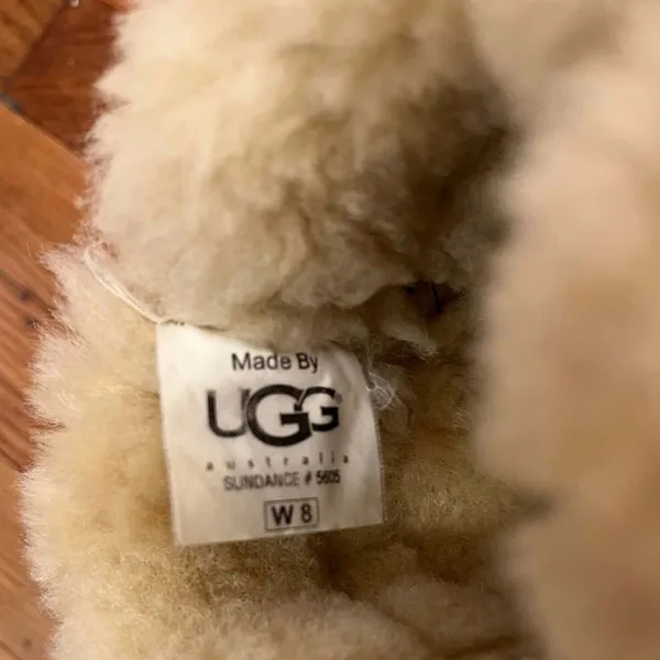 UGG Brown Suede Boots with Knit Accents - Image 10