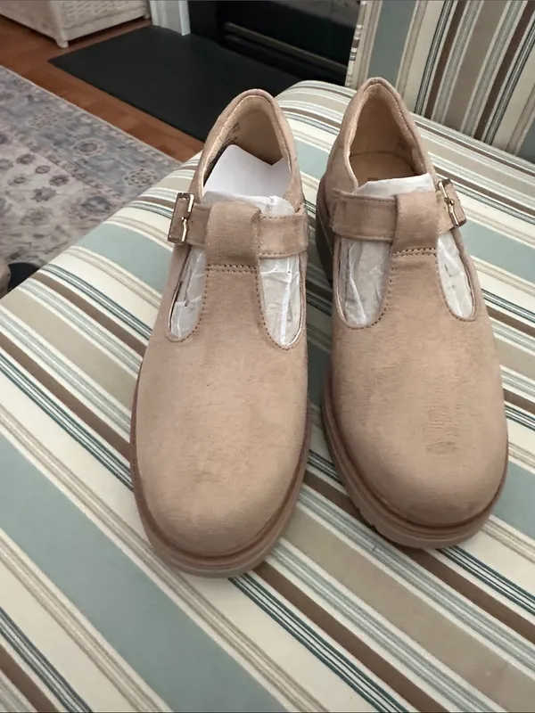 Dr. Scholl's Beige Suede T - Image 3