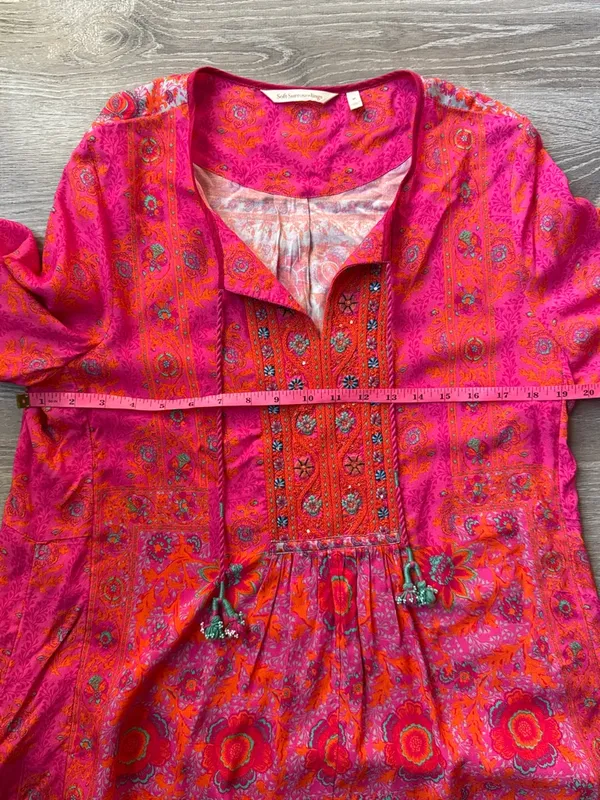 Soft Surroundings‎ Marcella Framboise Fuschia Tunic Medium - Image 9