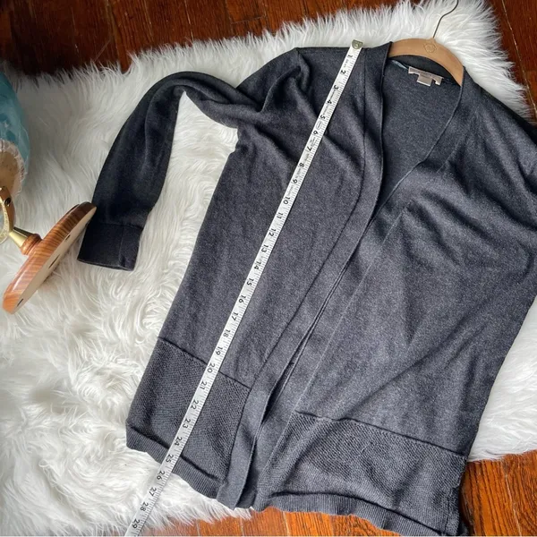 Loft Grey Cardigan Sweater Jacket - Image 5