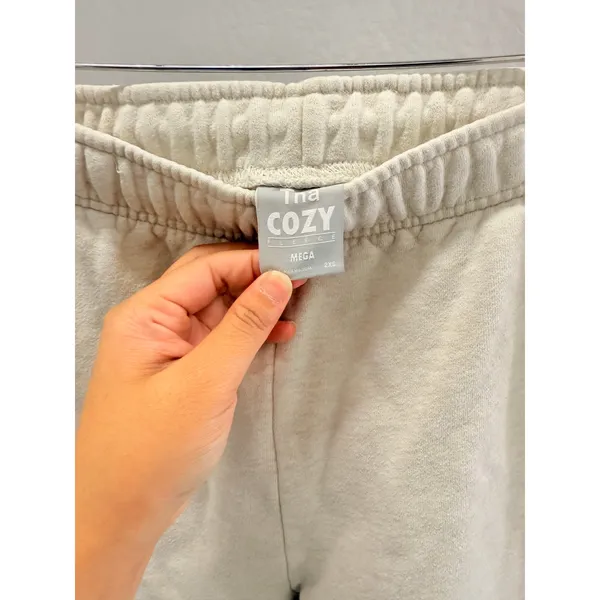 TNA The Cozy Fleece Grey‎ Jogger Pants XXS Lounge Casual Cozy - Image 4