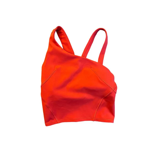 Lululemon Everlux Asymmetrical Tennis Tank Top Hot Heat 0 - Image 2