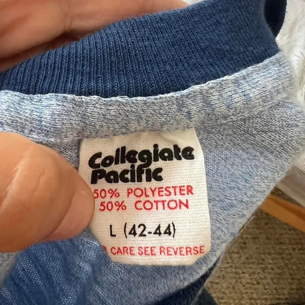 Collegiate Pacific Blue True Vintage Ringer Tee Quinnipiac University - Image 8